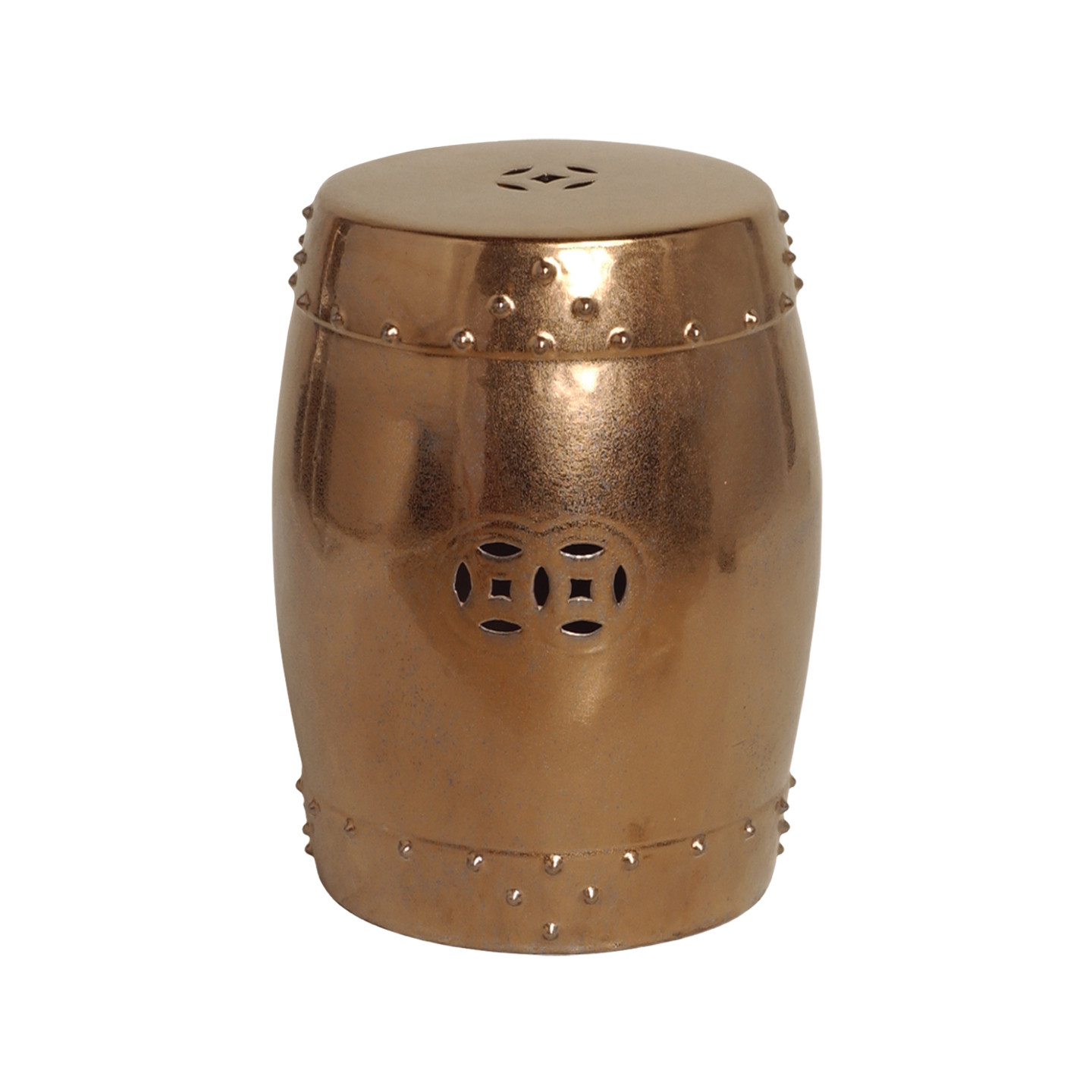18 in. Drum Garden Stool