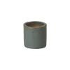 8 in. Round Cylinder Soft Blue Ceramic Planter