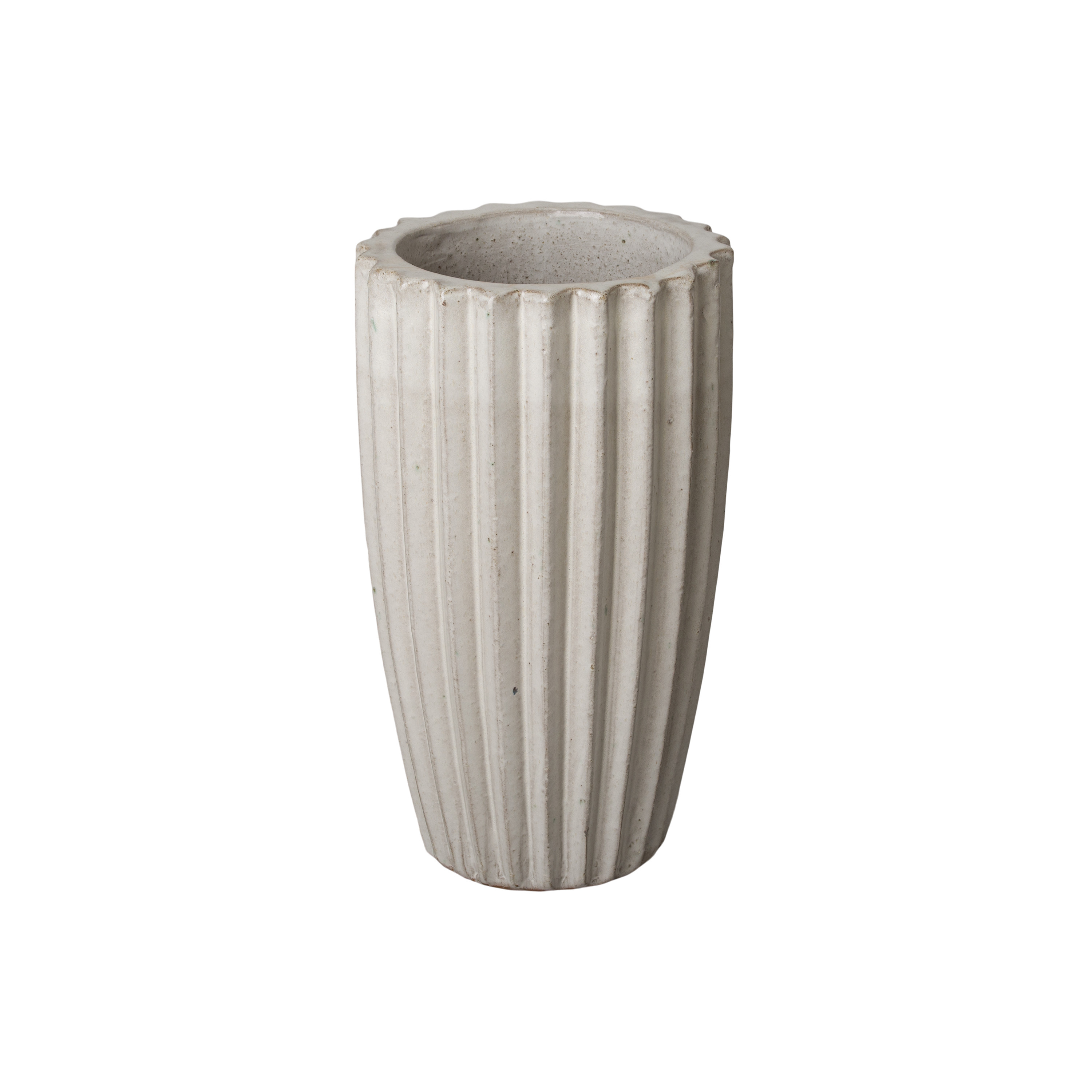 21 in. Tall Round Ridge Pot