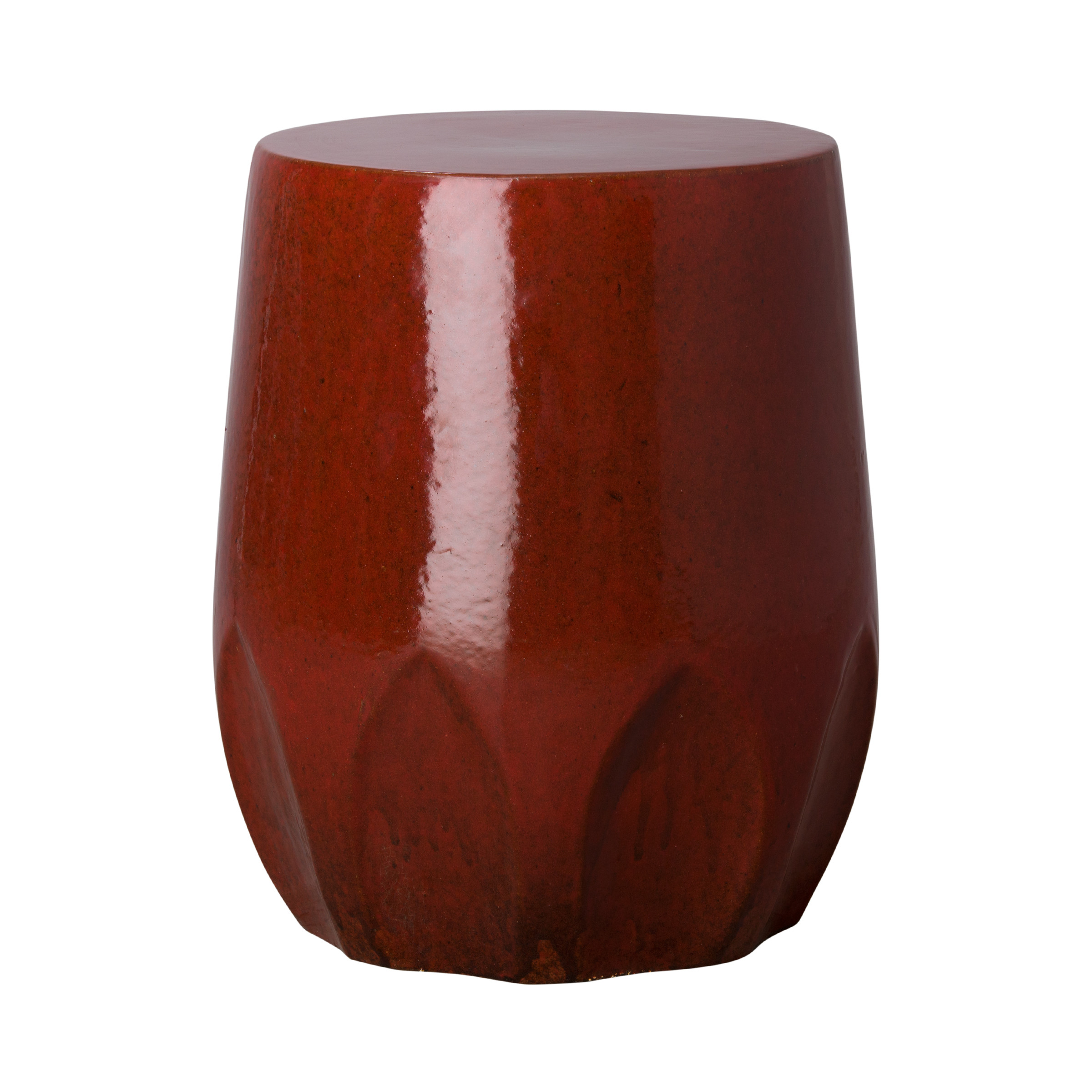 18 in. Calyx Ceramic Garden Stool