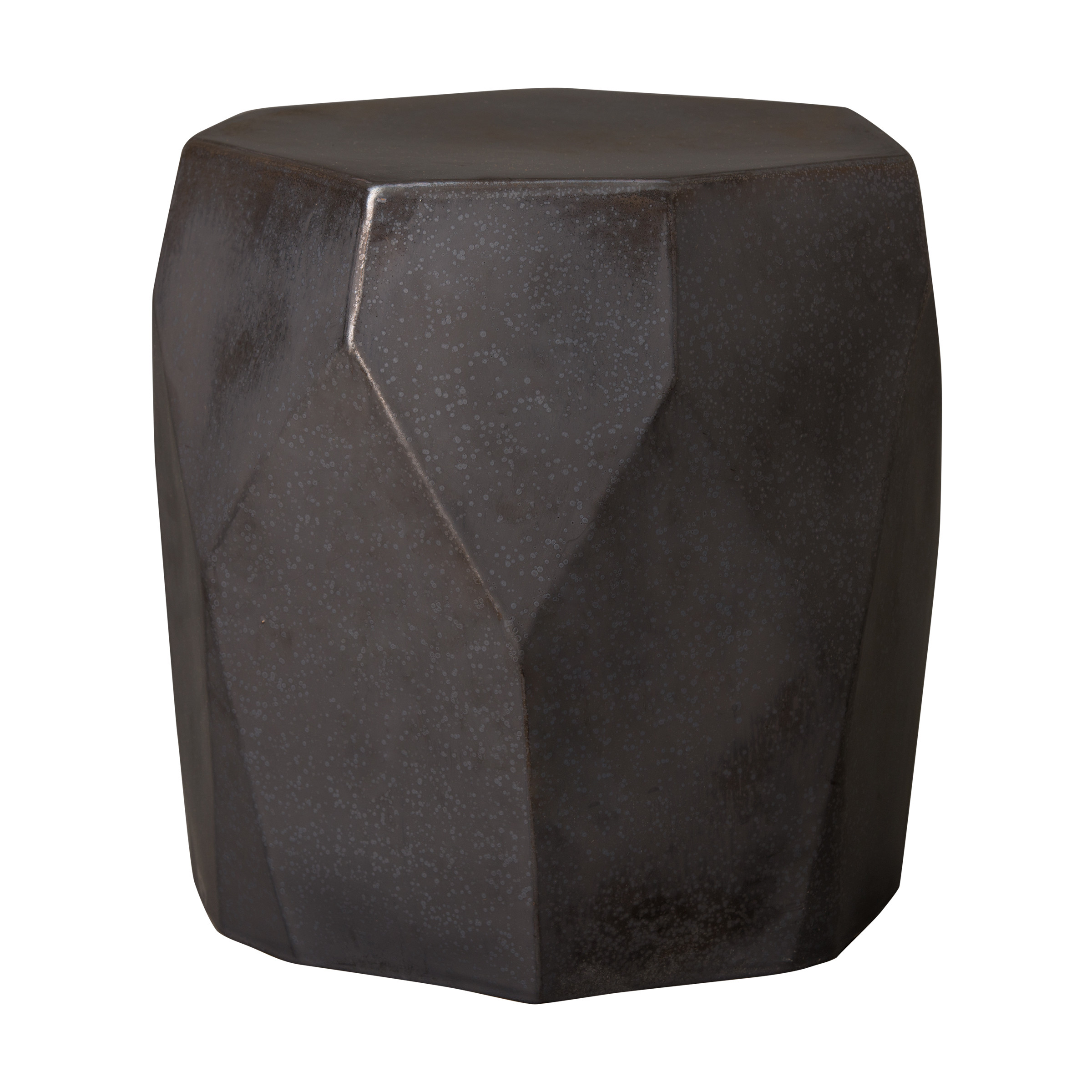 18 in. Facet Garden Stool