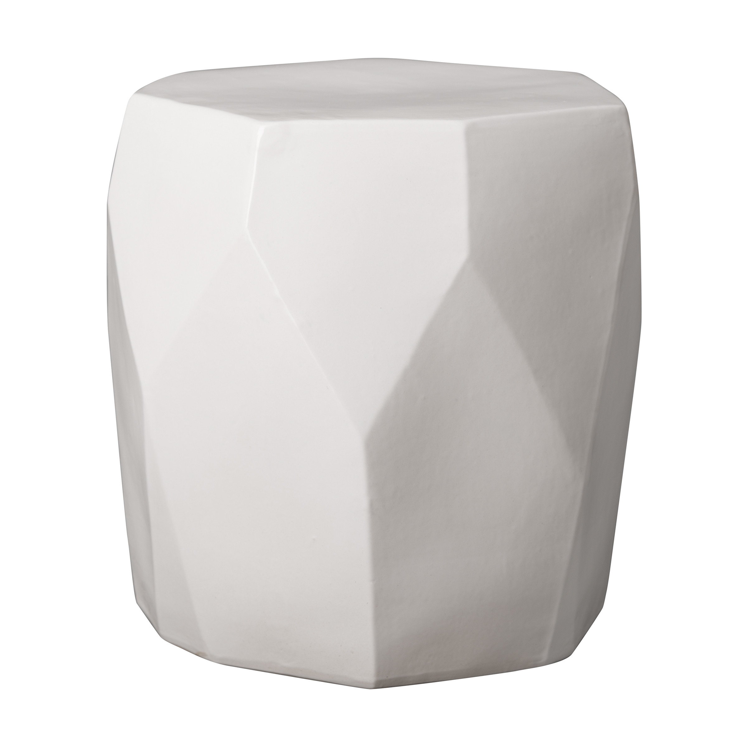 18 in. Facet Garden Stool