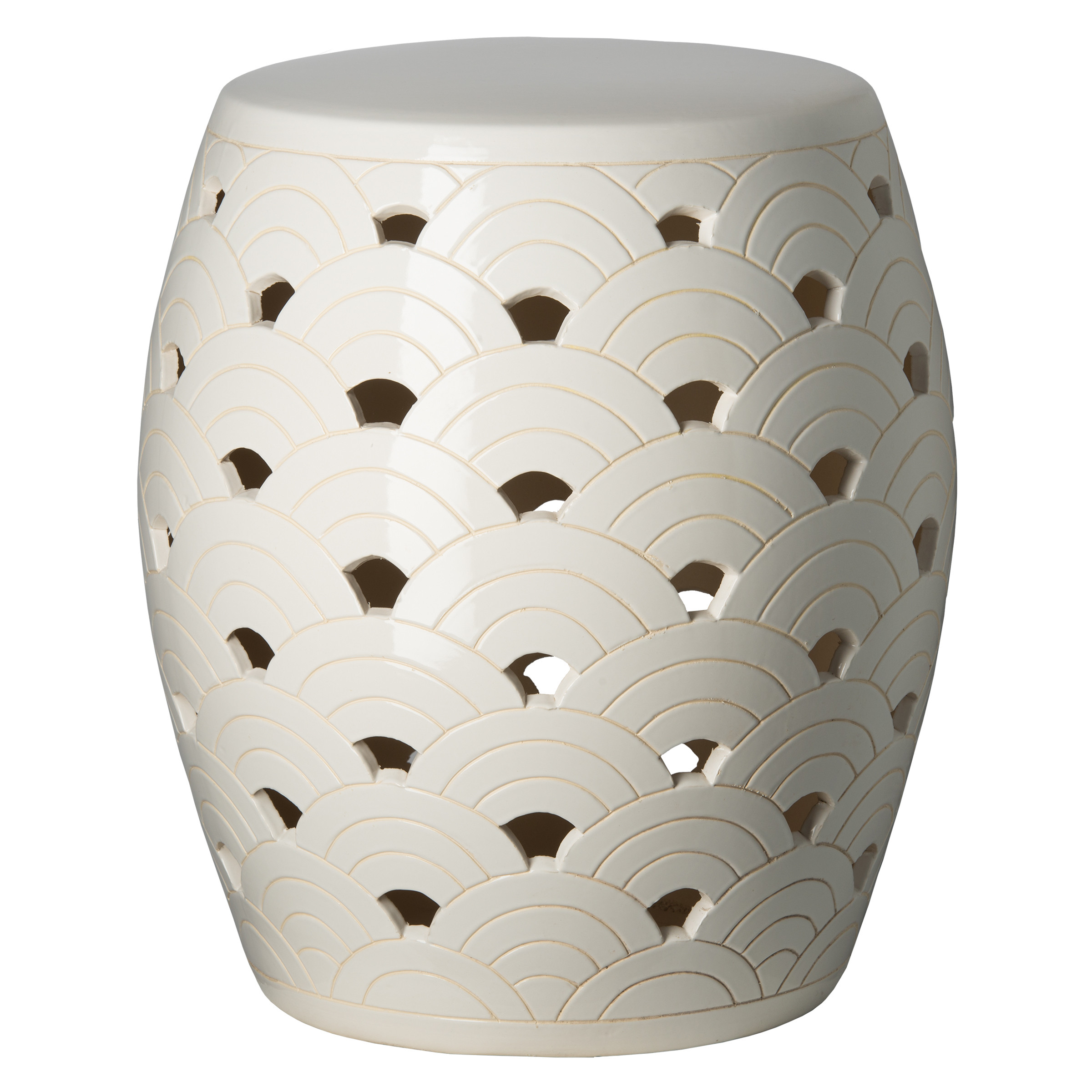 18 in. Wave Garden Stool