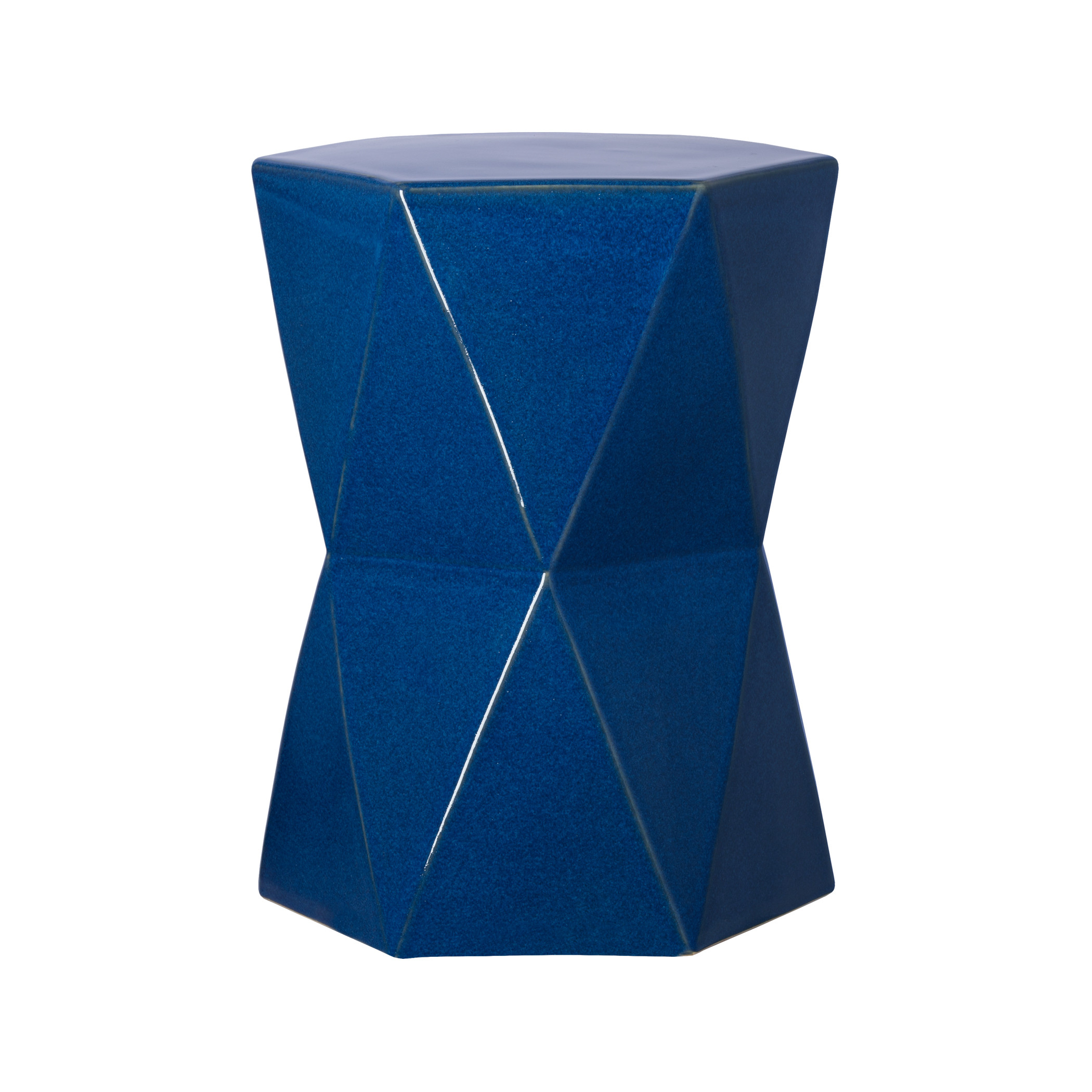 18 in. Matrix Hexagon Garden Stool