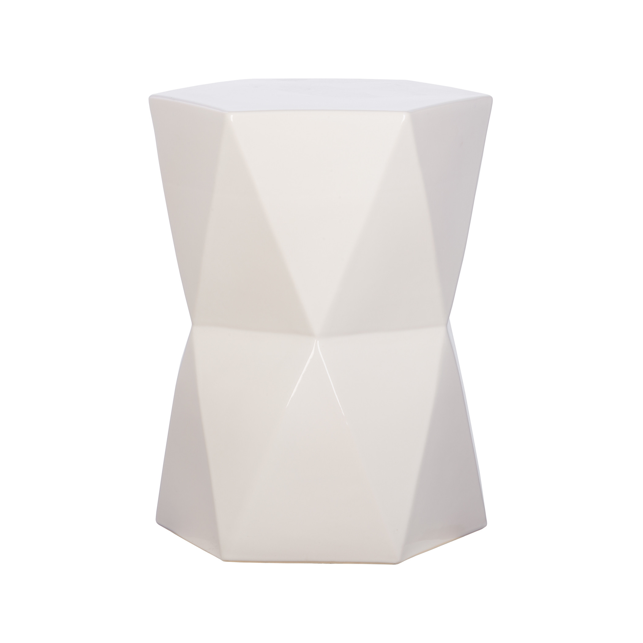 18 in. Matrix Hexagon Garden Stool