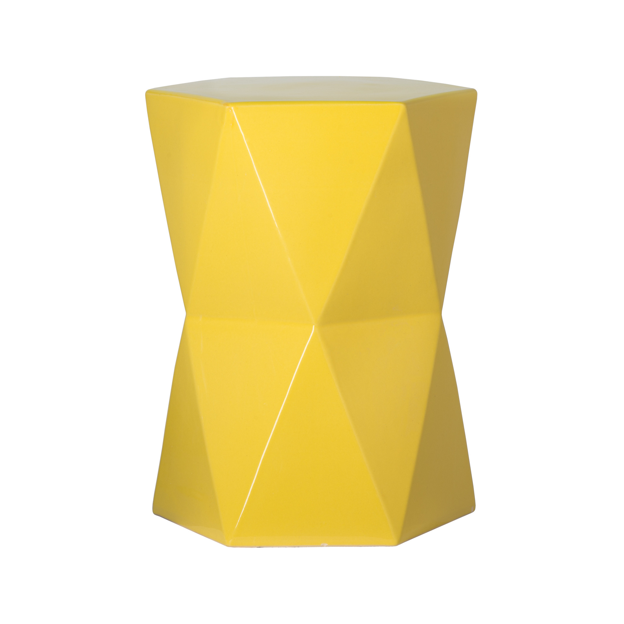 18 in. Matrix Hexagon Garden Stool