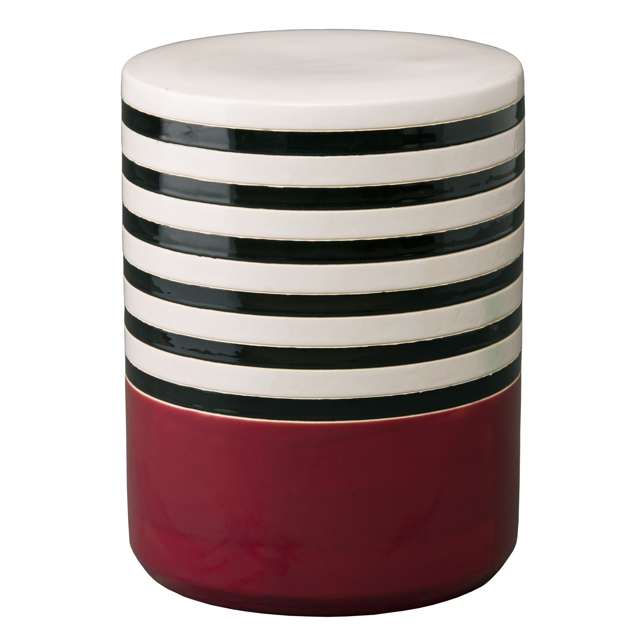 18.5 in. Stripe Garden Stool