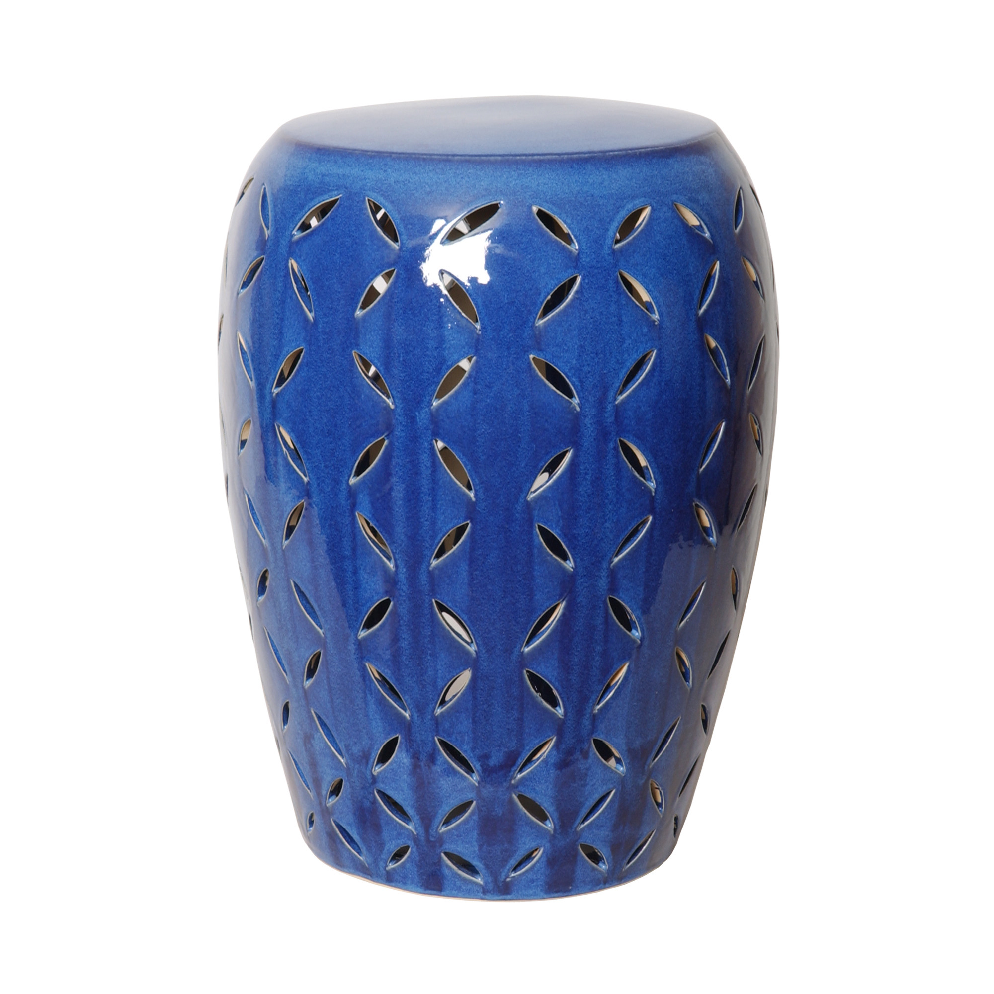 21 in. Lattice Garden Stool