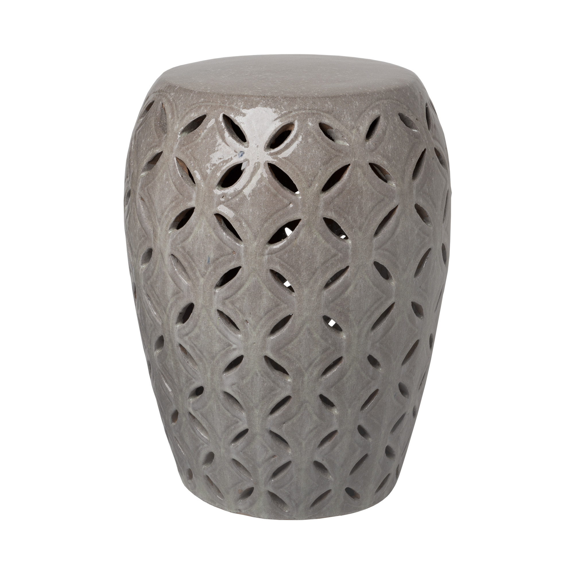 21 in. Lattice Garden Stool