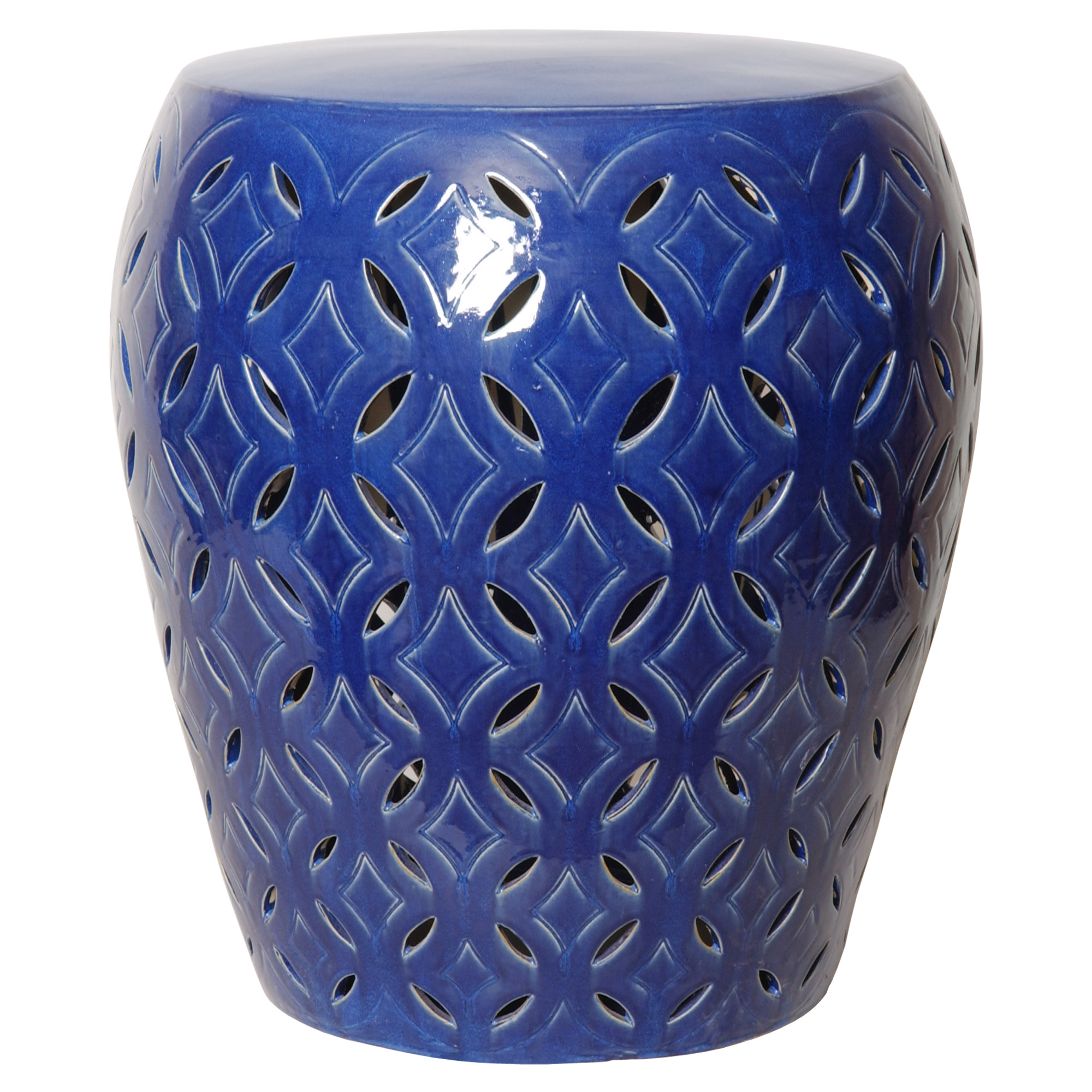 22 in. Lattice Garden Stool