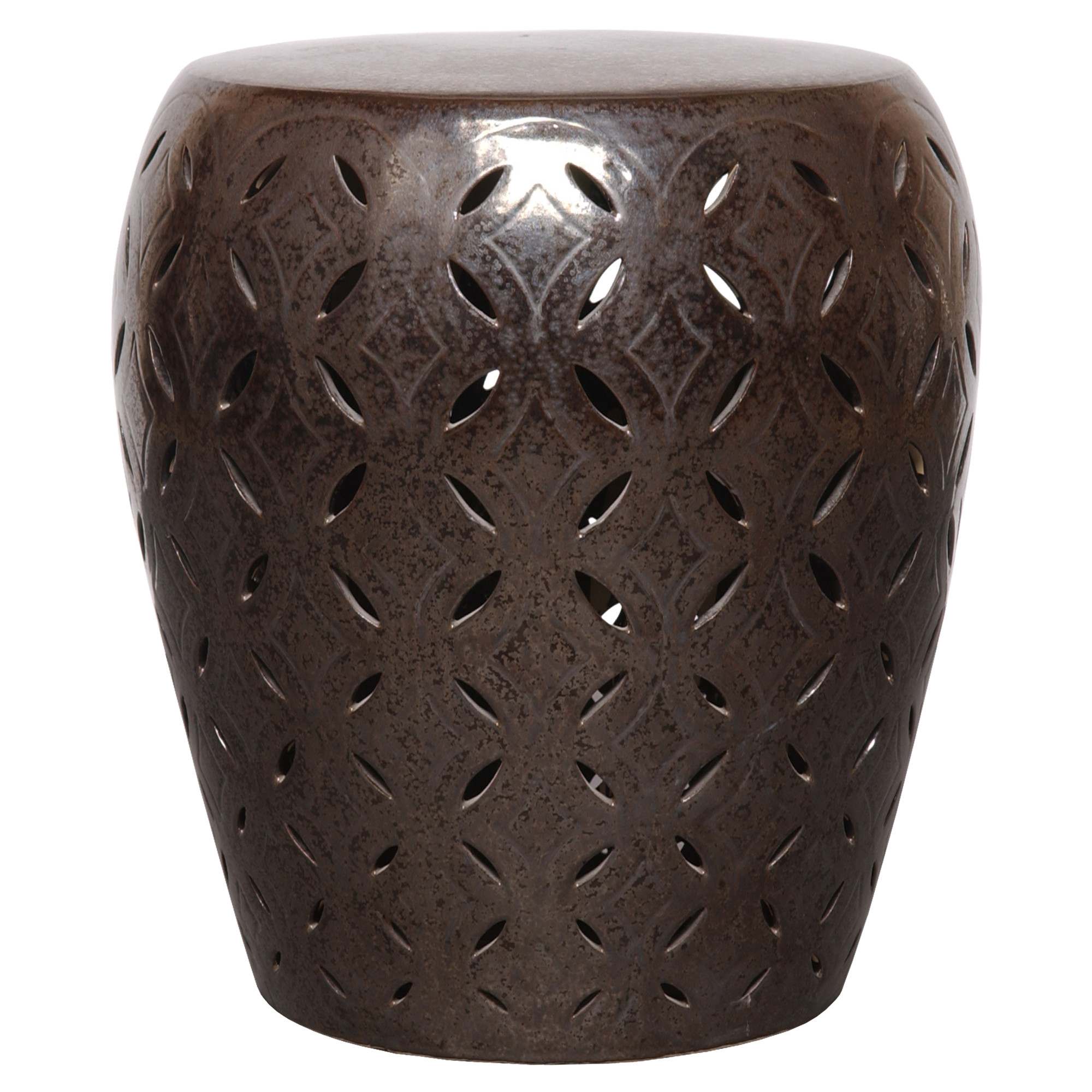22 in. Lattice Garden Stool