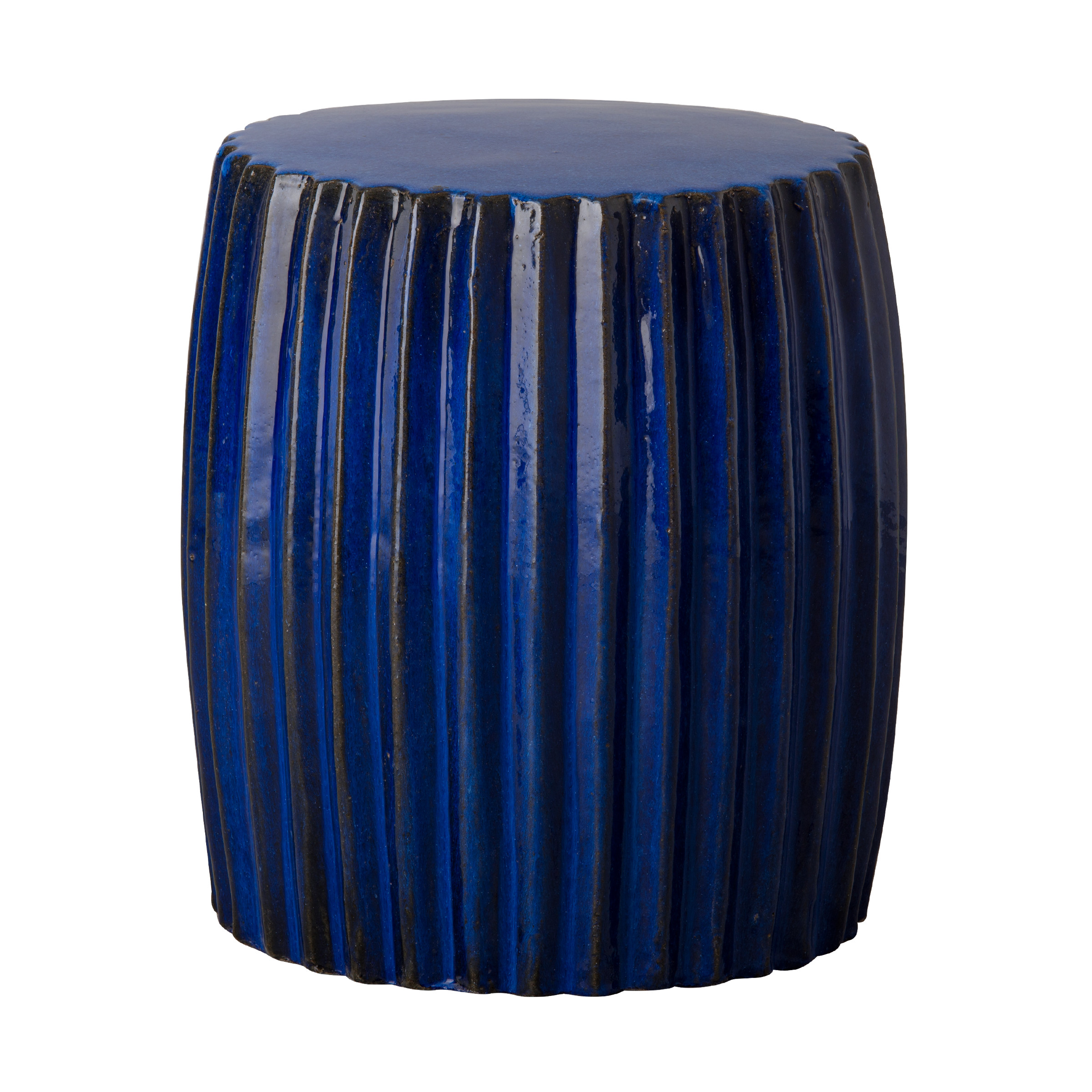 18 in. Pleated Garden Stool
