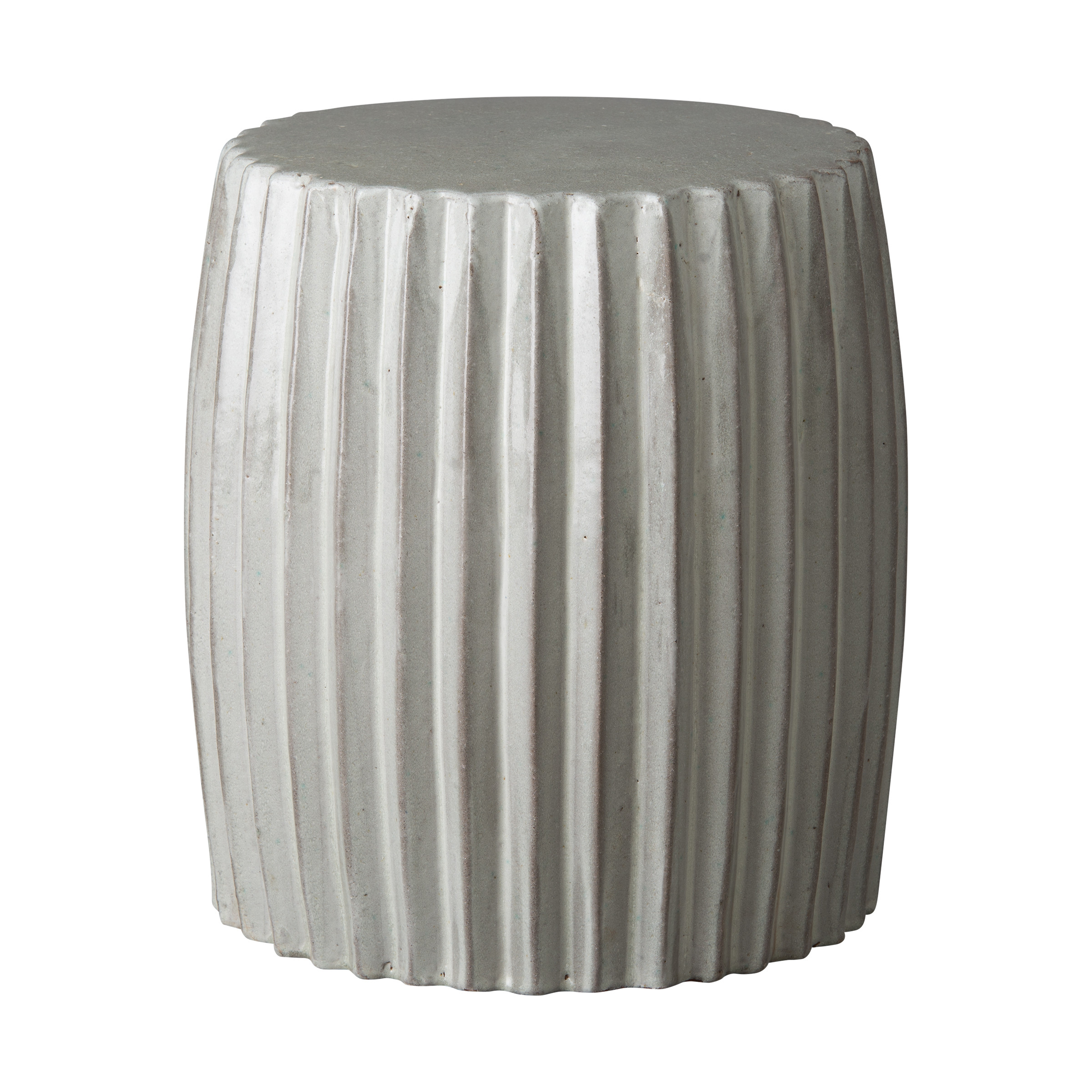 18 in. Pleated Garden Stool
