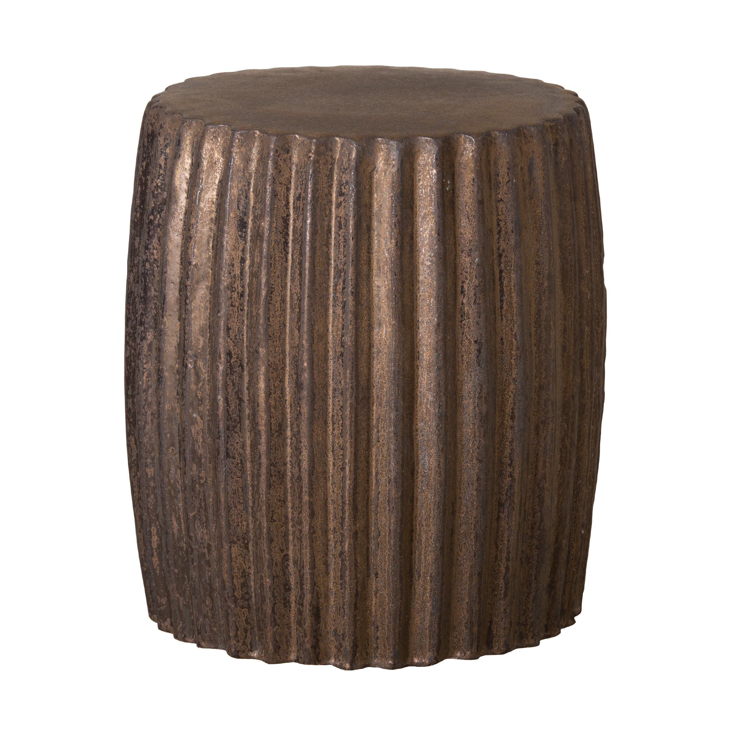 18 in. Pleated Garden Stool
