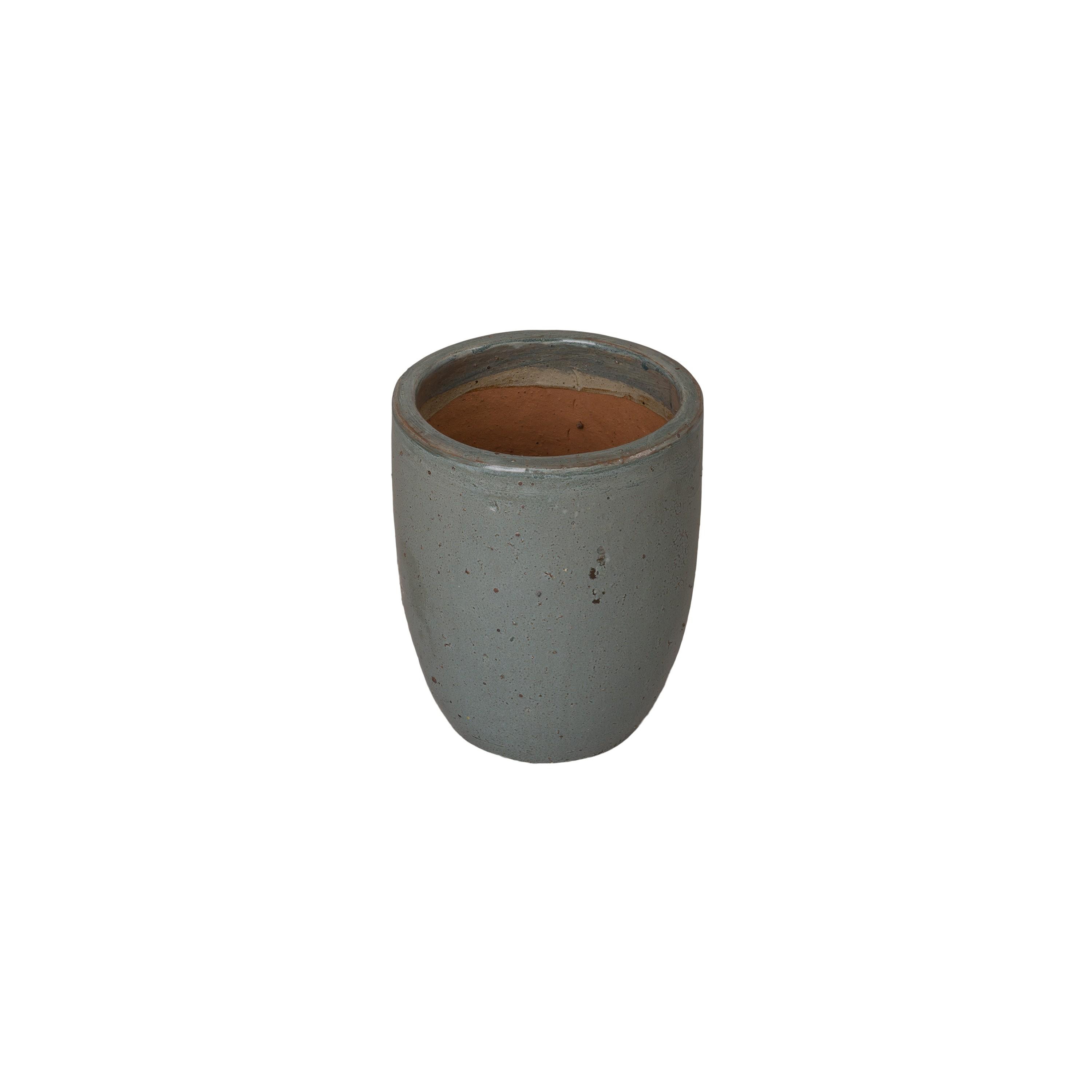 15 in. Round Ceramic Planter