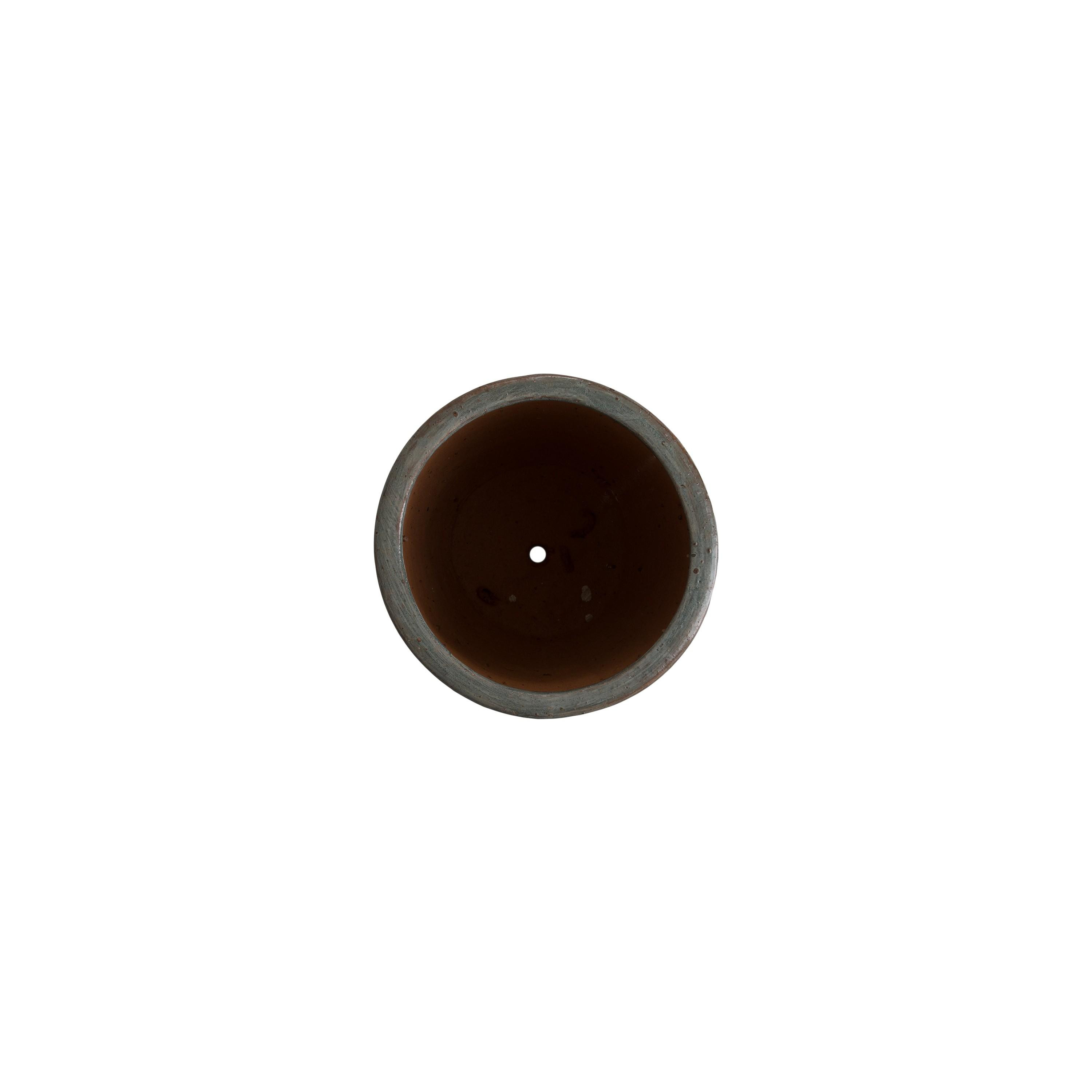 15 in. Round Ceramic Planter