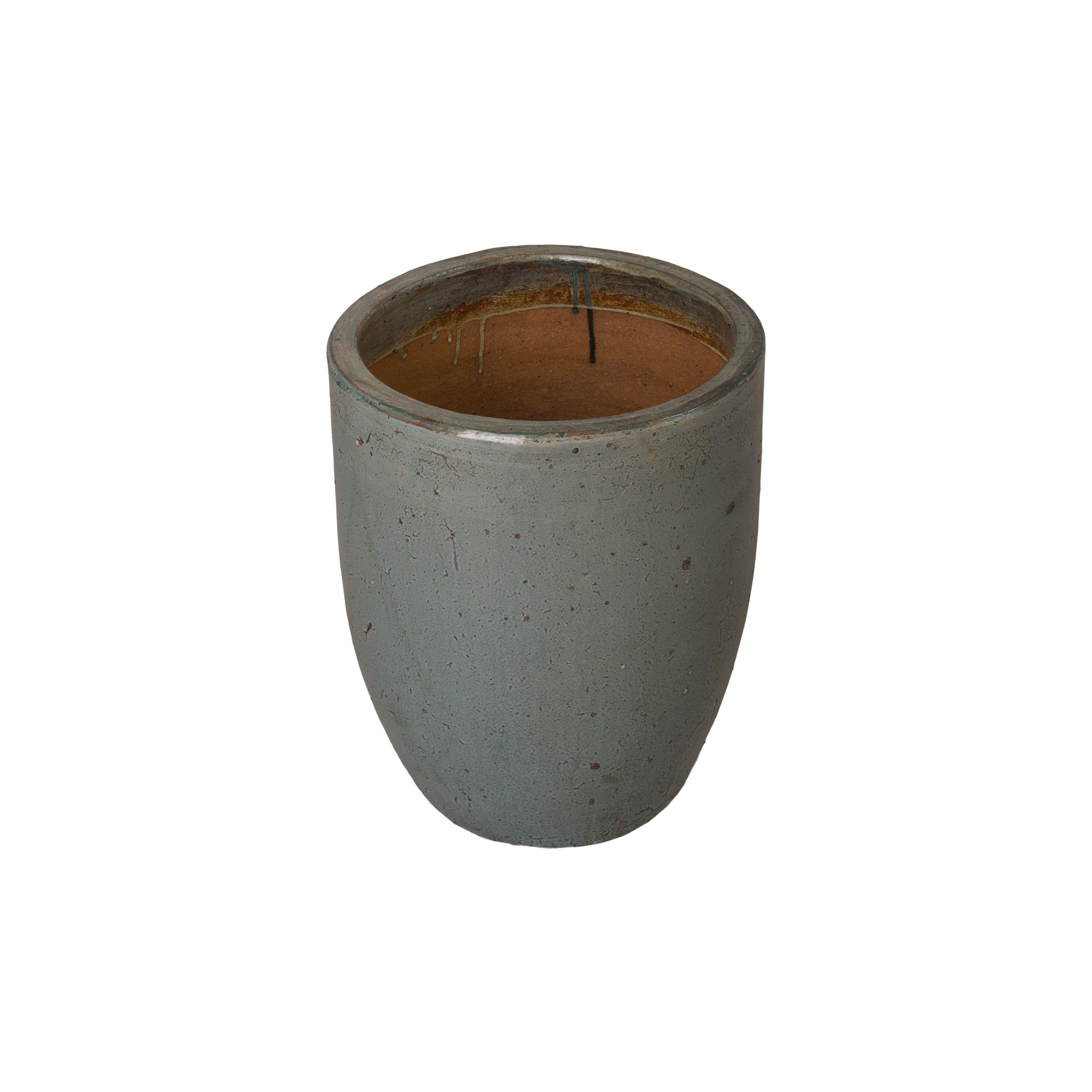 20.5 in. Round Ceramic Planter