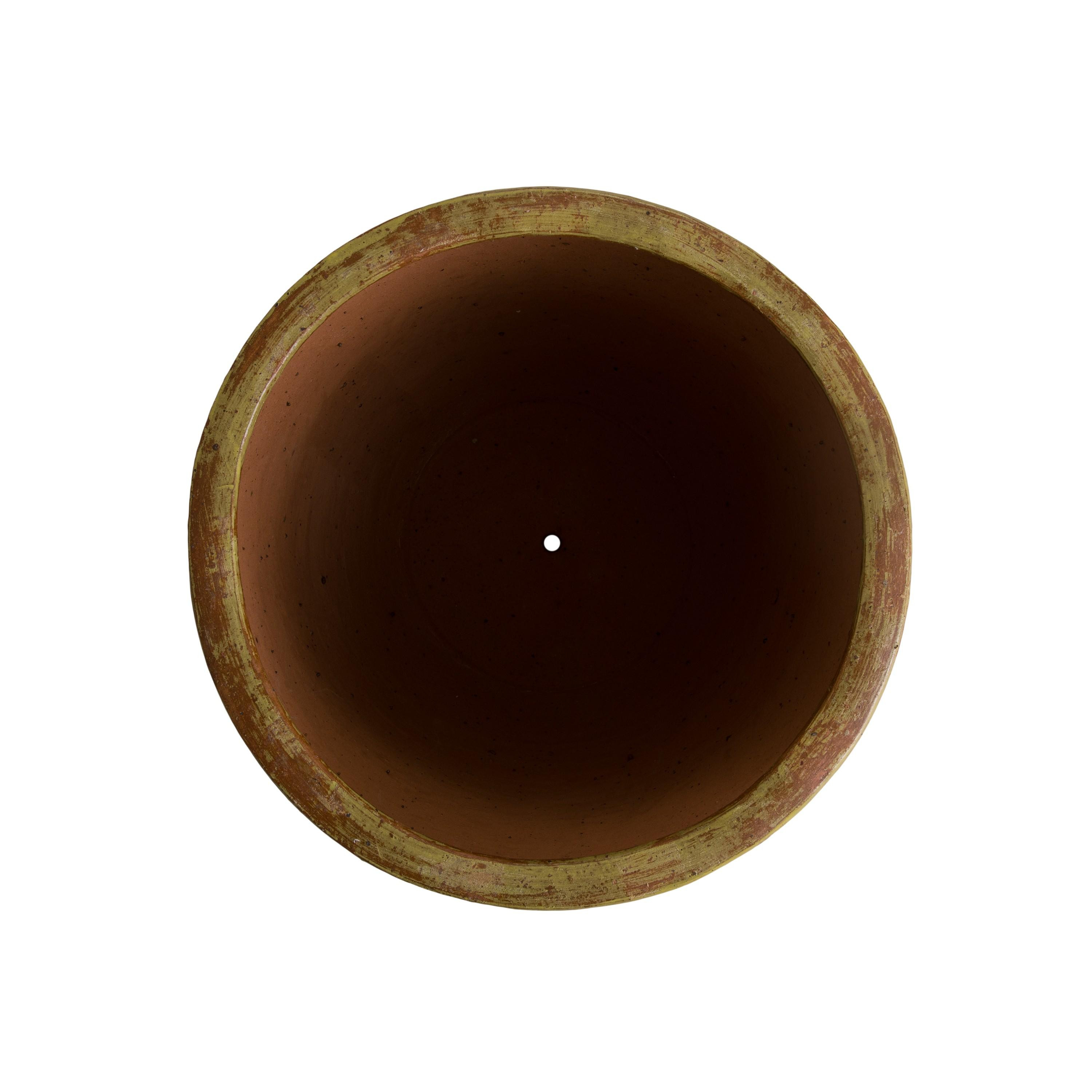 26.5 in. Round Ceramic Planter