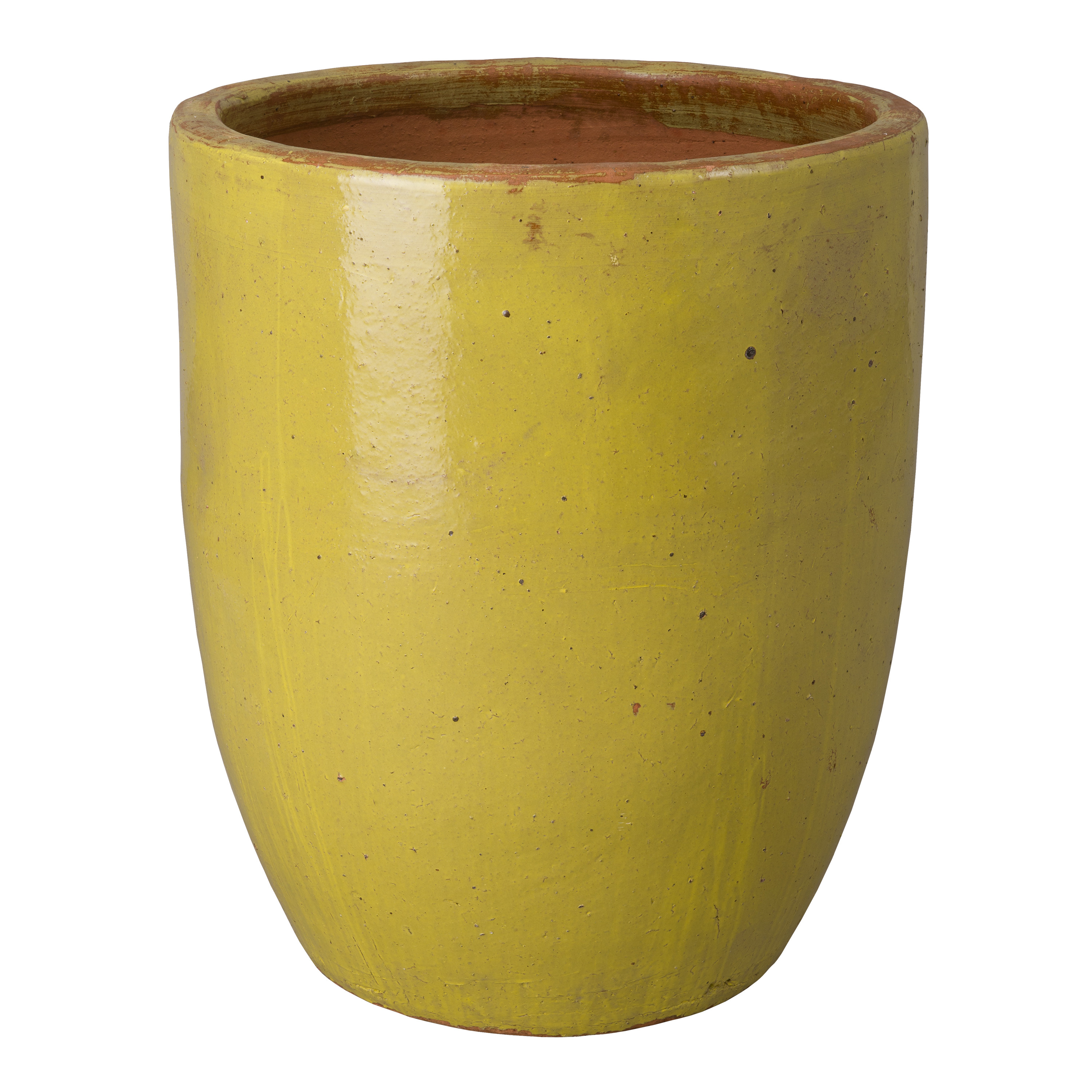 33.5 in. Round Ceramic Planter
