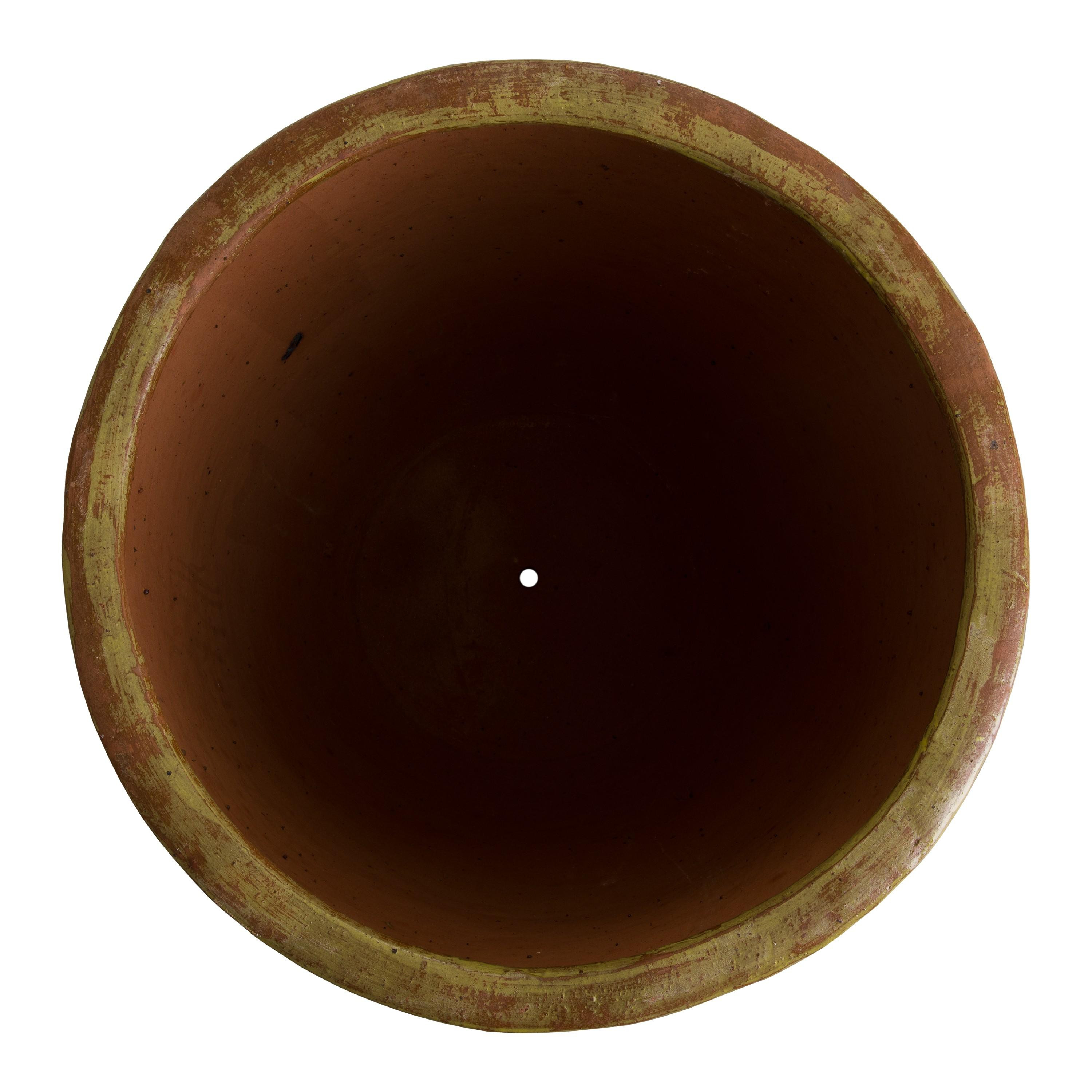 33.5 in. Round Ceramic Planter
