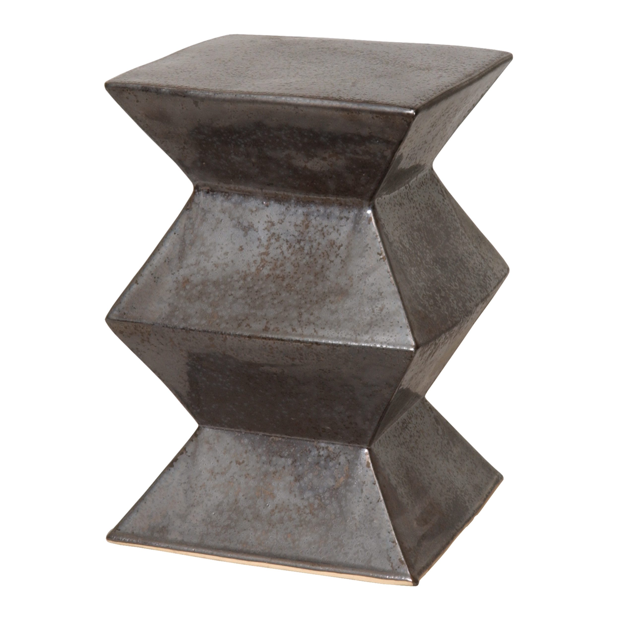 18 in. Zigzag Garden Stool