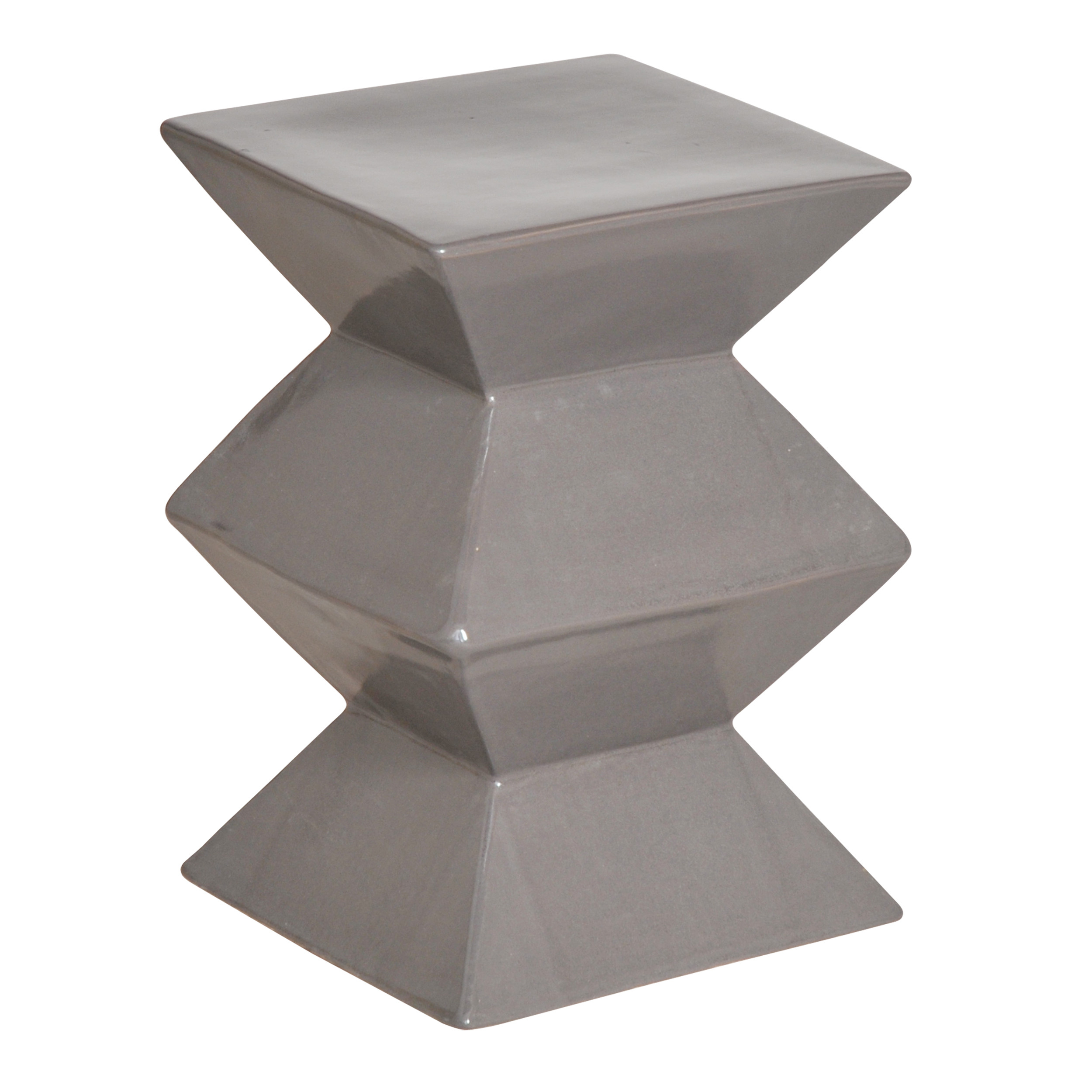 18 in. Zigzag Garden Stool