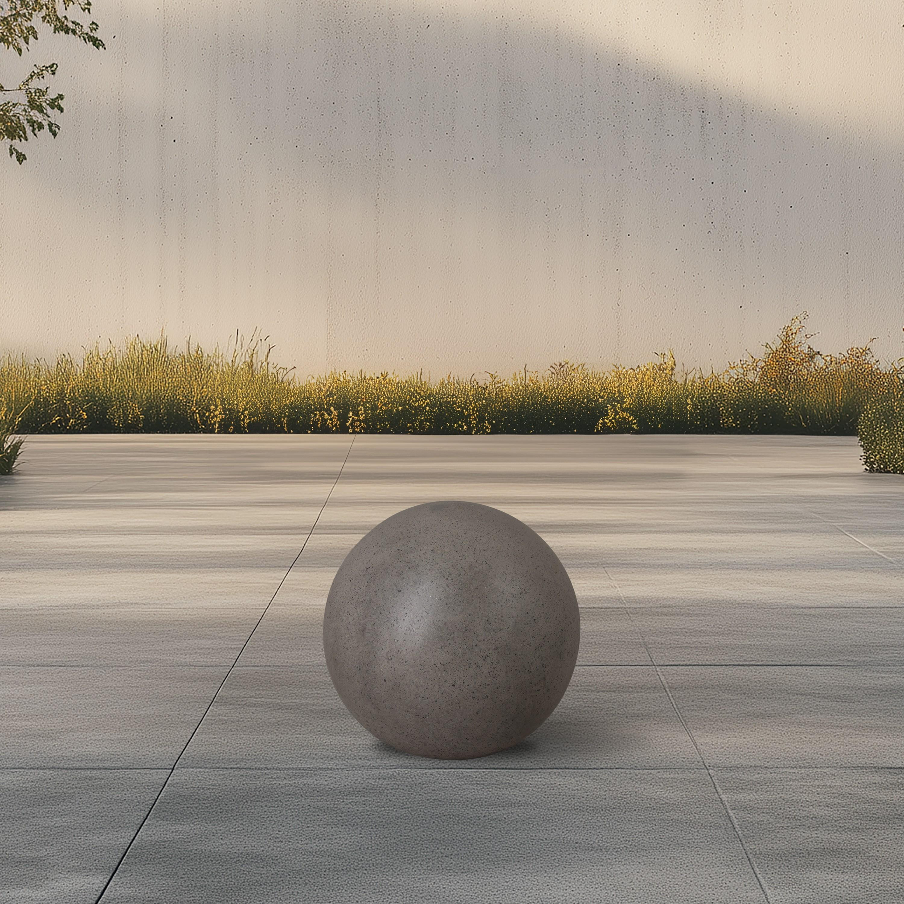 20 in. Pozzo Terrazzo Gray Gazing Ball
