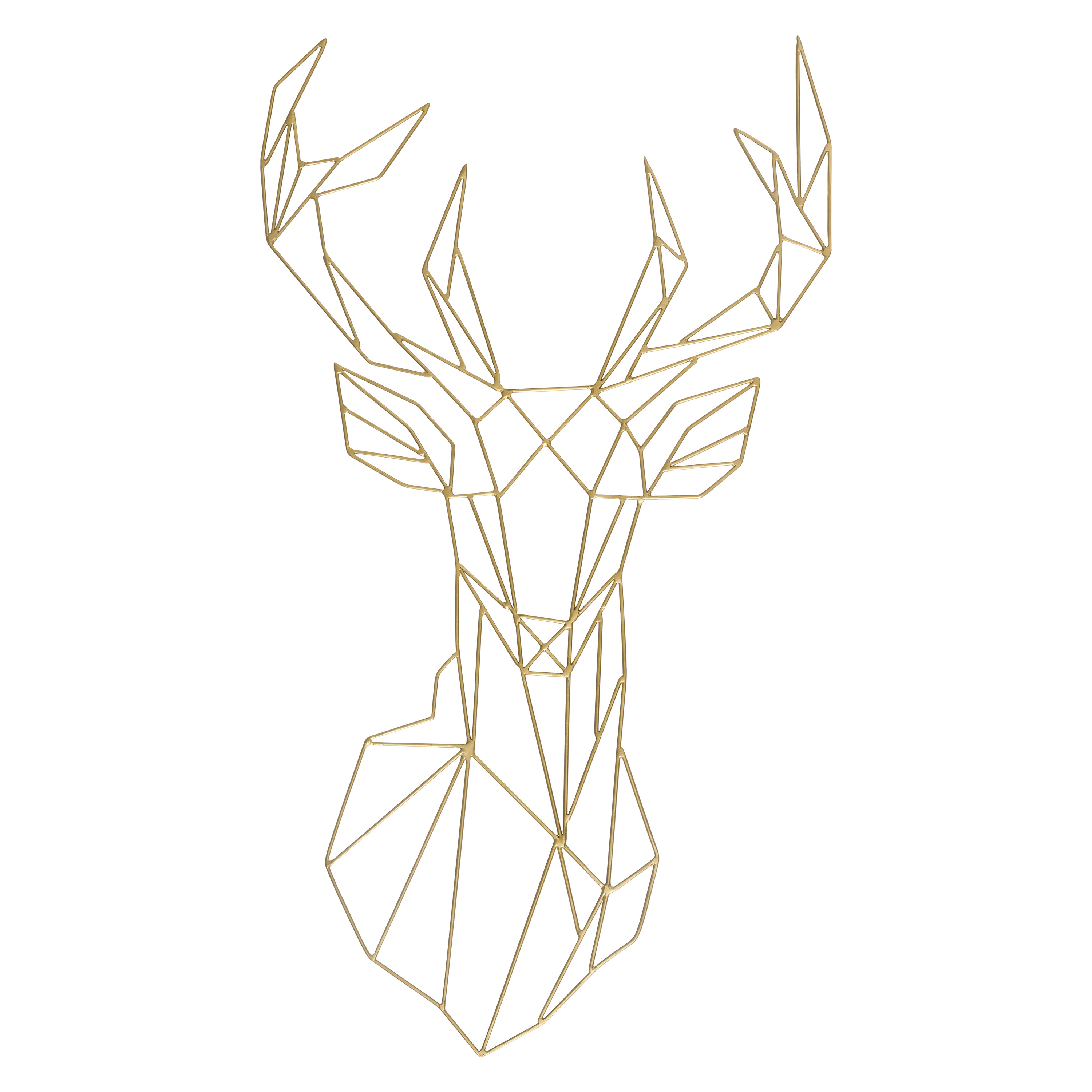 Metal Deer Head Wall Decor