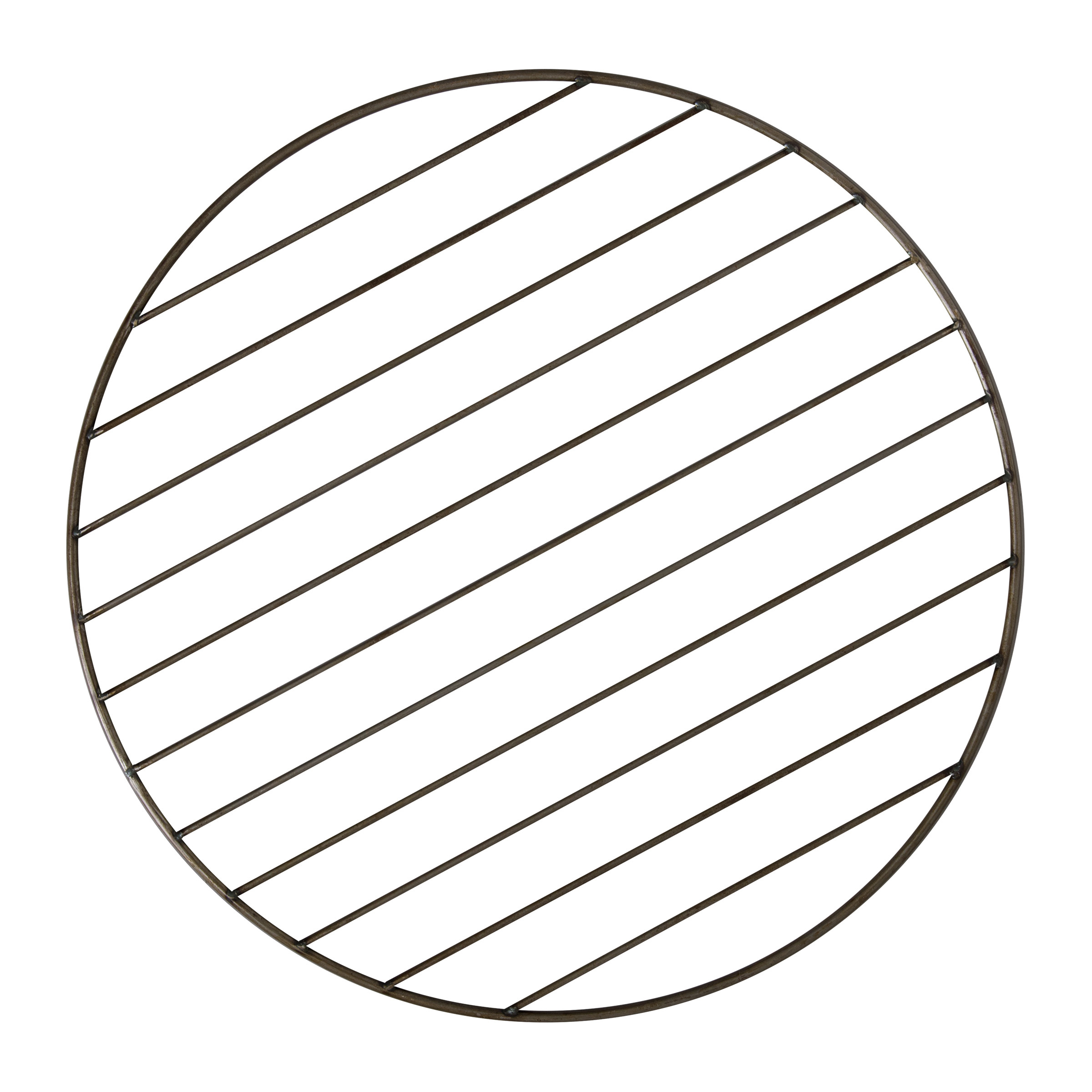 33 in. Metal Round Grate