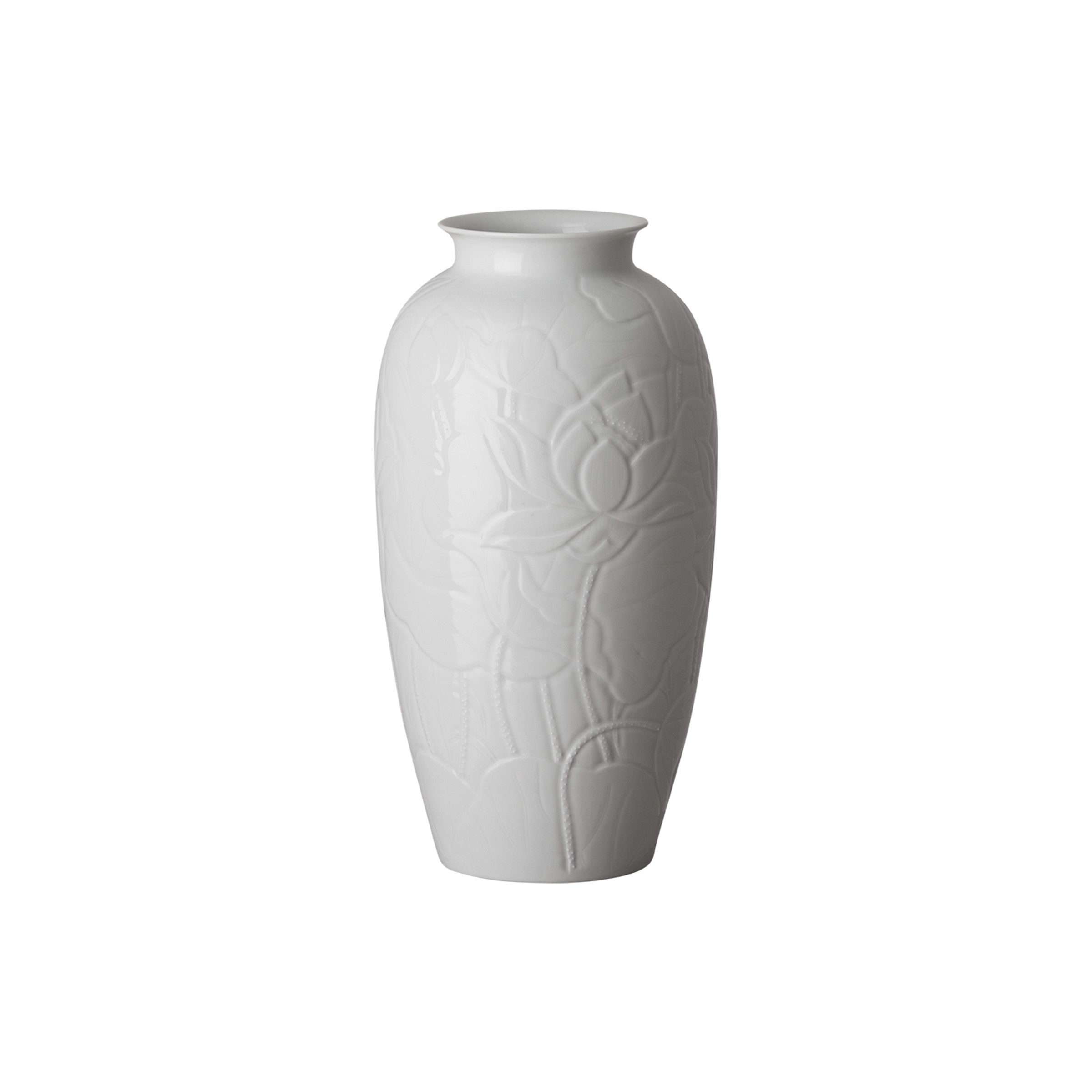 Lotus Engraved Vase
