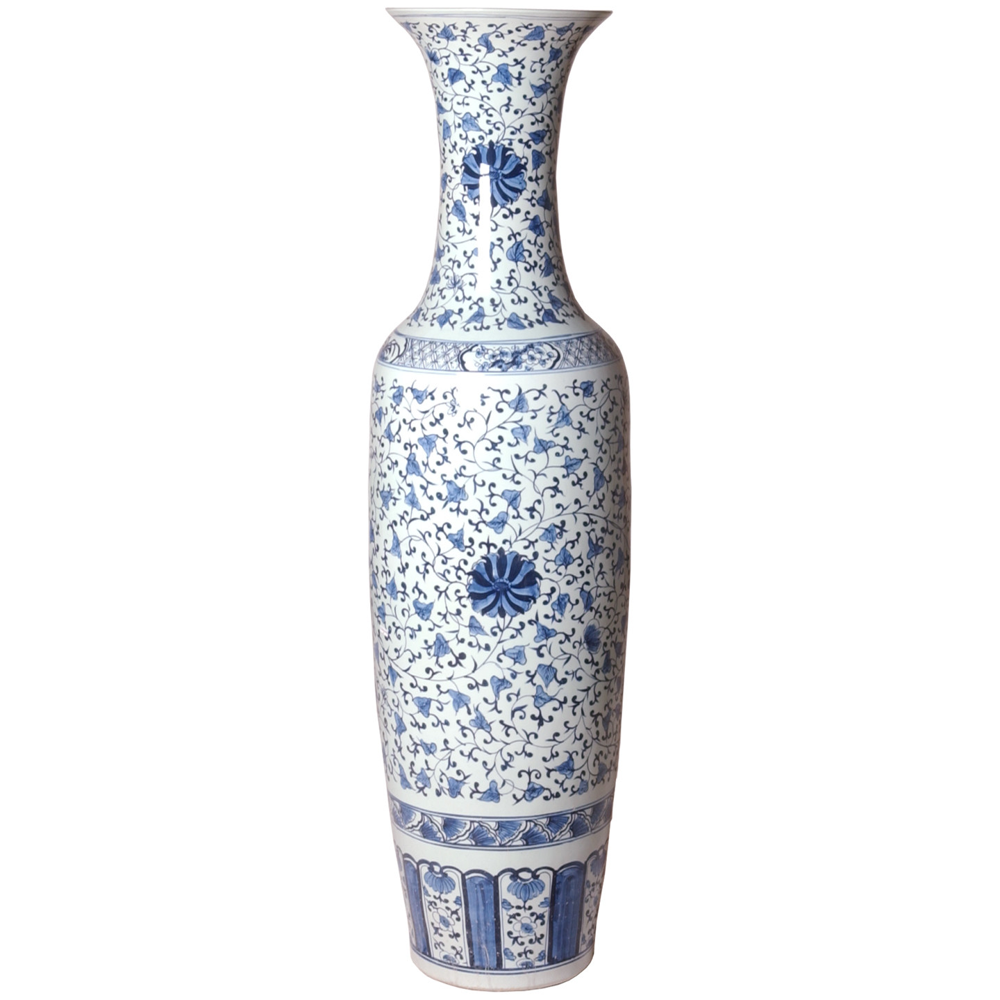 63 in. Tall Porcelain Vase
