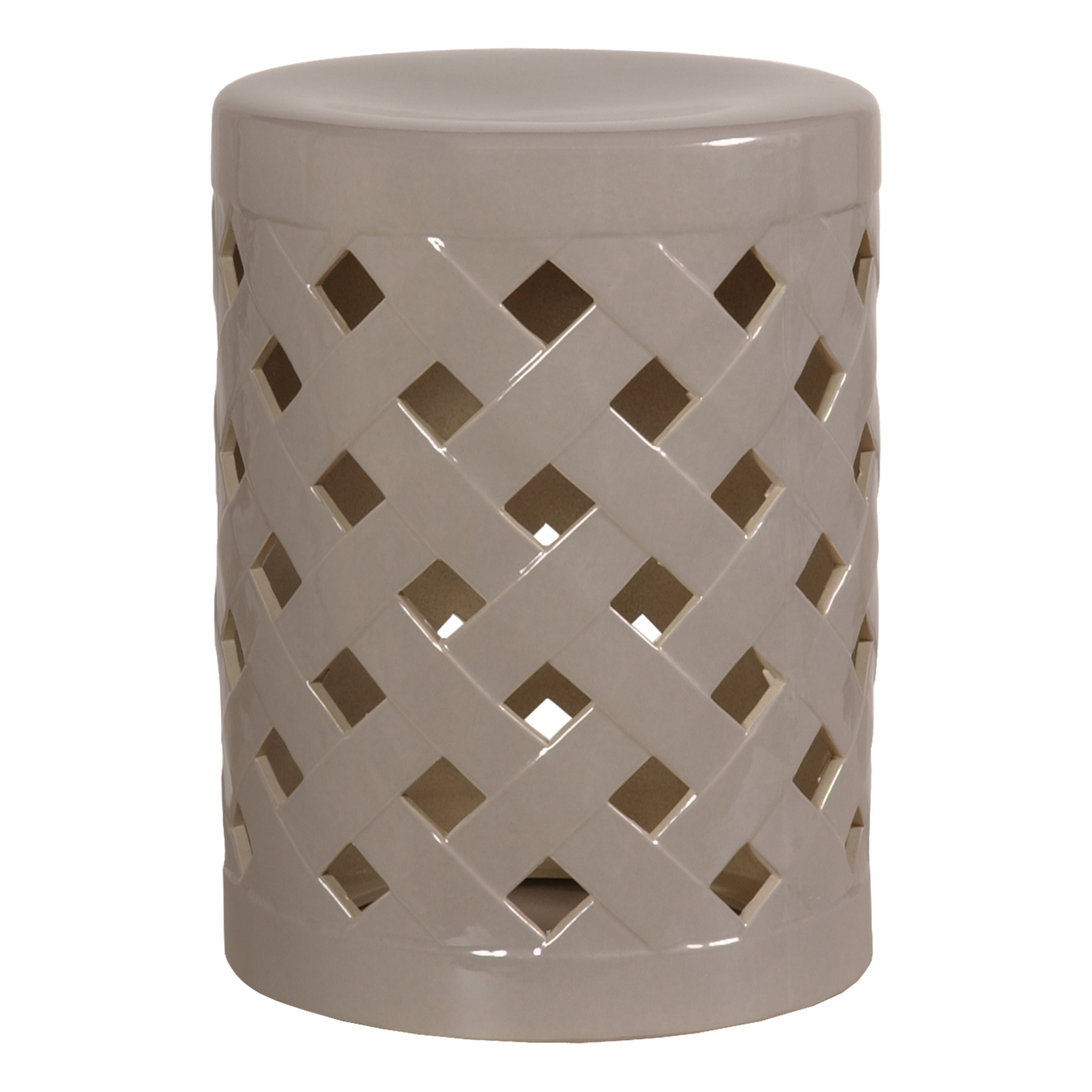 19 in. Criss Cross Garden Stool