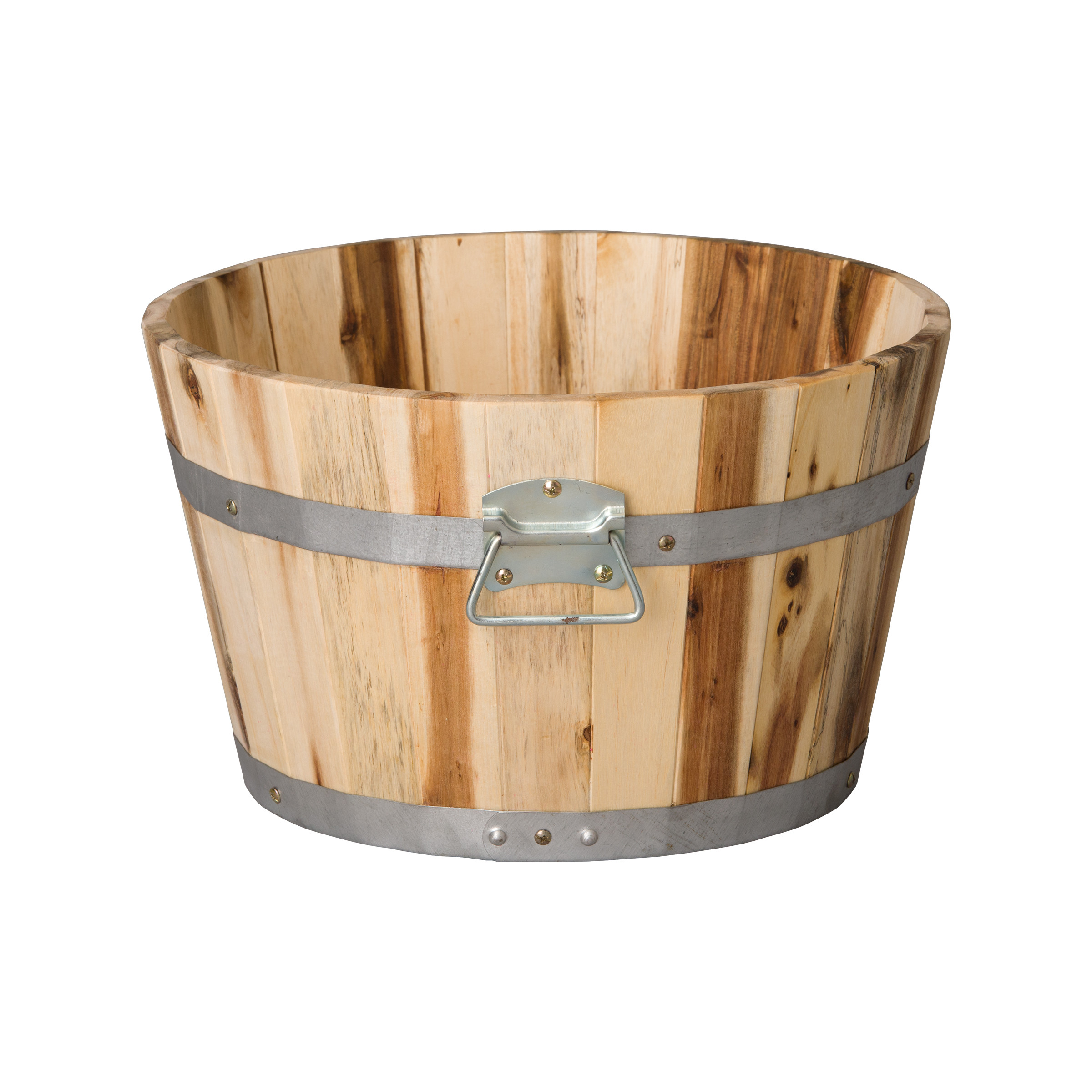 9.5 in. Round Wood Planter
