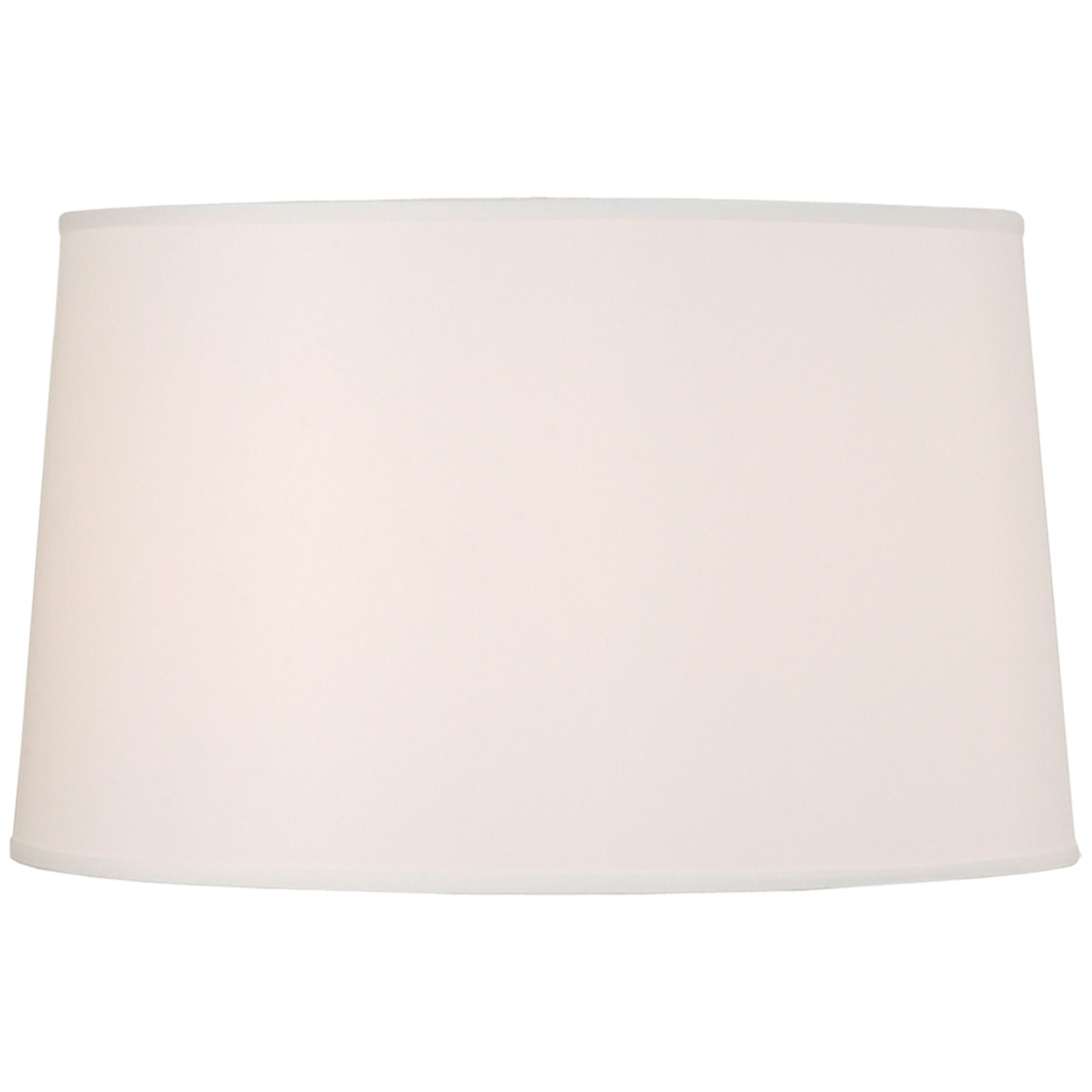 shade - Egg Shell White Faux Silk Drum